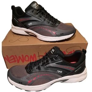 RYKA Womens Sky Walk 2 Walking Shoe, Black Pink